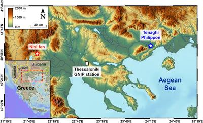 Leaf wax n-alkane distribution and hydrogen isotopic fractionation in fen plant communities of two Mediterranean wetlands (Tenaghi Philippon, Nisí fen—Greece)